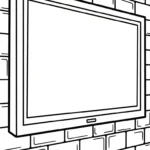coloriage Télévision pour enfants à imprimer