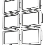 coloriage Télévision pour enfant