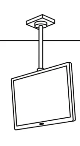coloriage Télévision et dessin a imprimer