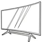 coloriage Télévision pour enfant