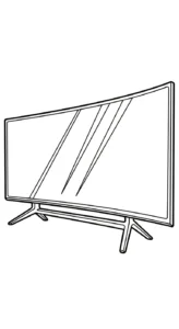 coloriage Télévision pour enfant