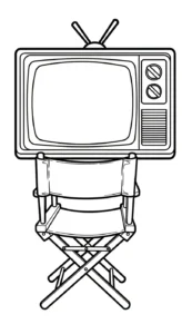 coloriage Télévision de pour enfants