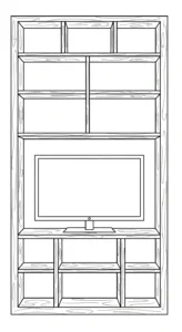 image de coloriage Télévision pour enfant