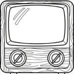 coloriage Télévision pour enfant a imprimer gratuit