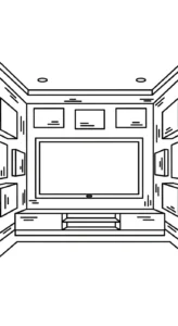 coloriage Télévision pour enfant de 8 ans