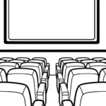 coloriage Télévision à imprimer pour enfant de 8 ans