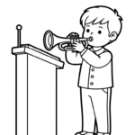 coloriage Trompette et dessins