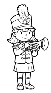 télécharger coloriage Trompette gratuit