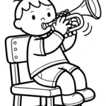 coloriage Trompette d