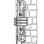 coloriage Trompette gratuit en ligne