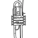imprimer coloriage Trompette