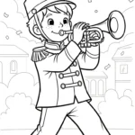 imprimer coloriage Trompette pour enfant