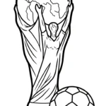 coloriage Trophée pour enfant de à imprimer