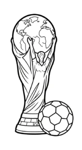 coloriage Trophée pour enfant de à imprimer