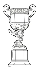 coloriage Trophée gratuit en ligne