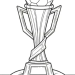 coloriage Trophée a colorier en ligne gratuitement