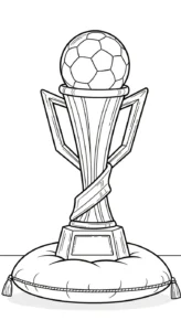 coloriage Trophée a colorier en ligne gratuitement
