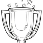 coloriage Trophée pour enfants