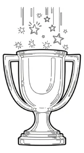 coloriage Trophée pour enfants