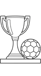 coloriage Trophée à imprimer pdf gratuit