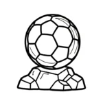 coloriage Trophée gratuit en ligne