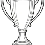 coloriage Trophée de pour enfants