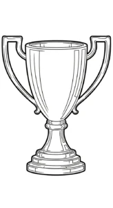 coloriage Trophée de pour enfants