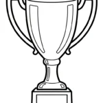 coloriage Trophée pour enfant de 10 ans