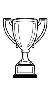 coloriage Trophée pour enfant de 10 ans