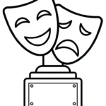 coloriage Trophée pour bebe a imprimer