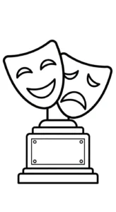 coloriage Trophée pour bebe a imprimer