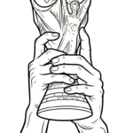 coloriage Trophée en ligne pour enfant