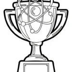 coloriage Trophée pour enfant de à imprimer