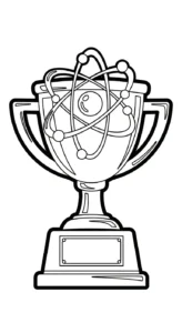 coloriage Trophée pour enfant de à imprimer