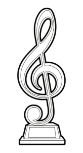 coloriage Trophée a colorier en ligne gratuitement