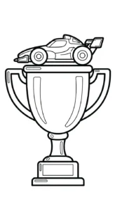 coloriage Trophée gratuit en ligne