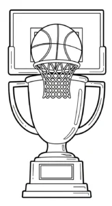 coloriage Trophée a imprimer