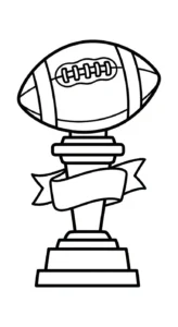 coloriage Trophée à imprimer pdf gratuit