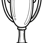 coloriage Trophée pour enfant de 6 ans