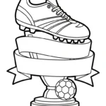 coloriage Trophée a imprimer pour enfant de 4 ans
