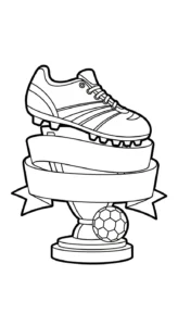 coloriage Trophée a imprimer pour enfant de 4 ans