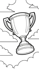 coloriage Trophée en ligne