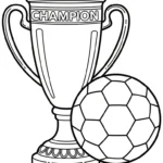 coloriage Trophée pour enfant de 7 ans