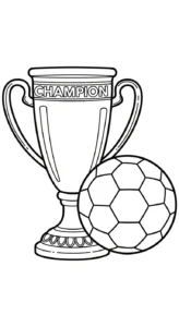 coloriage Trophée pour enfant de 7 ans