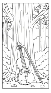 coloriage Violon en ligne pour enfant
