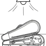 coloriage Violon a imprimer