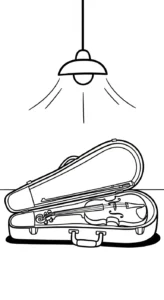 coloriage Violon a imprimer