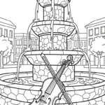 coloriage Violon a imprimer