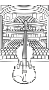 a imprimer coloriage Violon gratuit