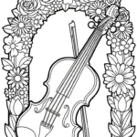 coloriage Violon gratuit pour enfants